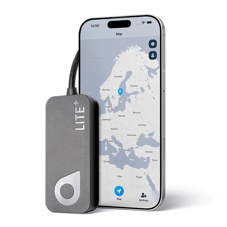 SweTrack Lite+ Gen 2 med kablar för fast anslutning